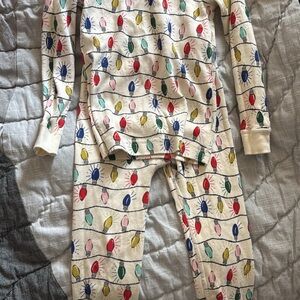 Festive Light Print Kids Pajamas